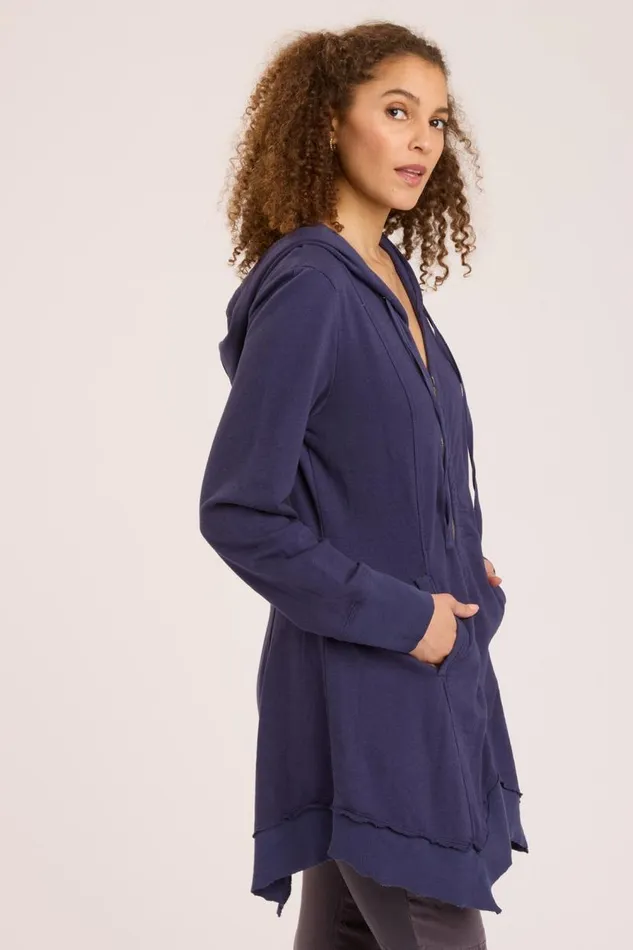 Fleece Mercantile Jacket Navy Clothing XCVI Jackets