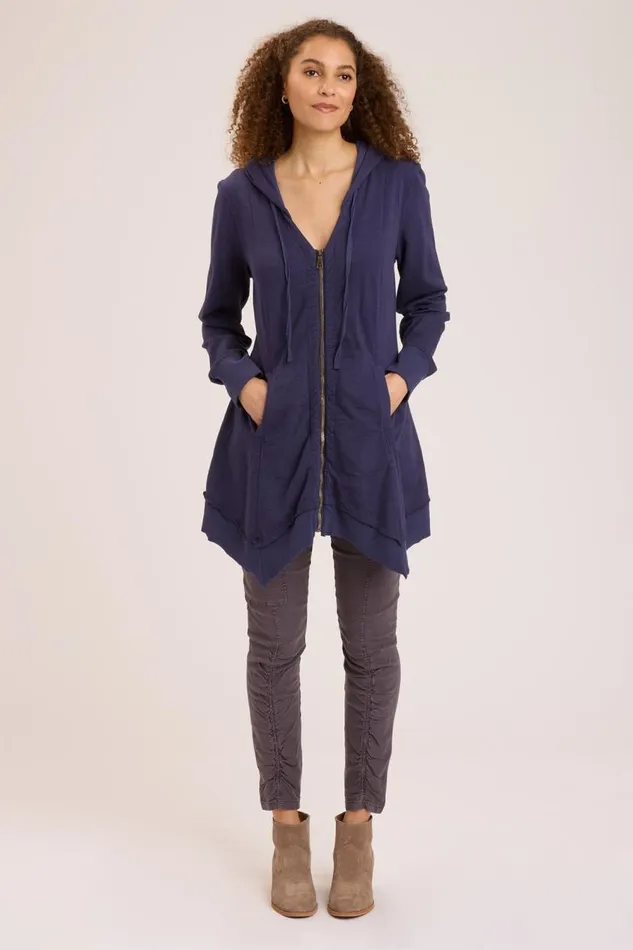 Fleece Mercantile Jacket Navy Clothing XCVI Jackets