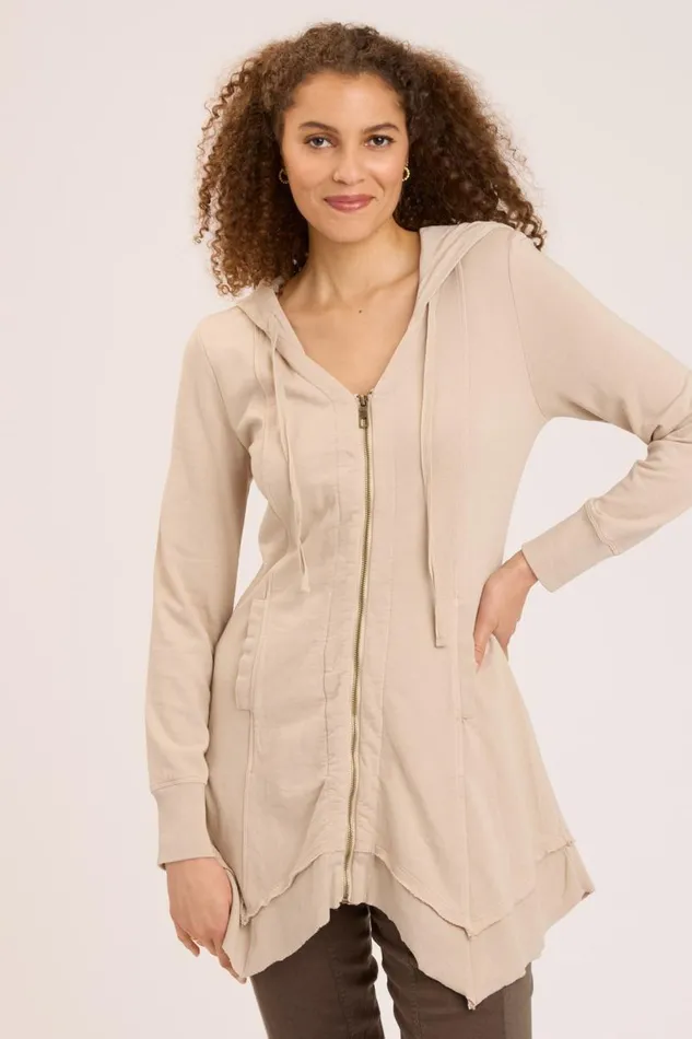 Fleece Mercantile Jacket Sand Clothing XCVI Jackets