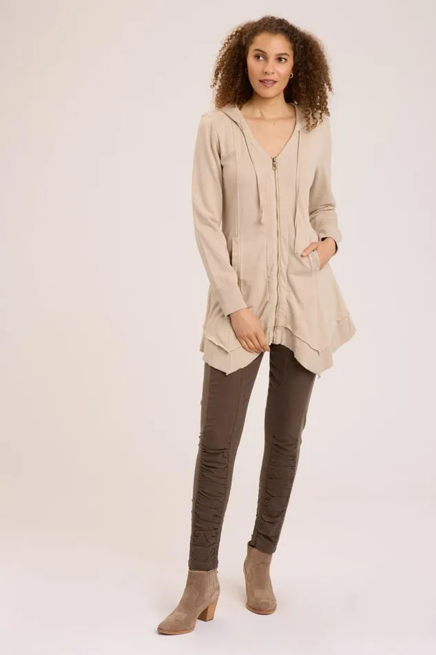 Fleece Mercantile Jacket Sand Clothing XCVI Jackets