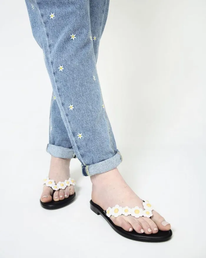 Flip Flops Women Melissa Flip Flop Spring Blackwhite