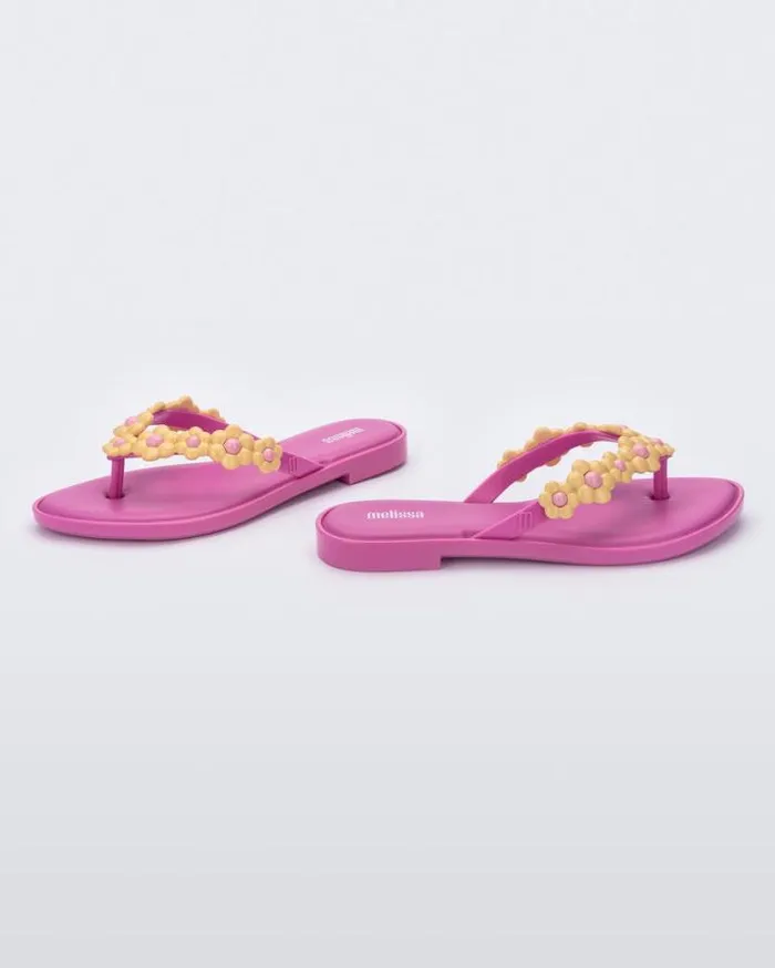 Flip Flops Women Melissa Flip Flop Spring Pinkyellow