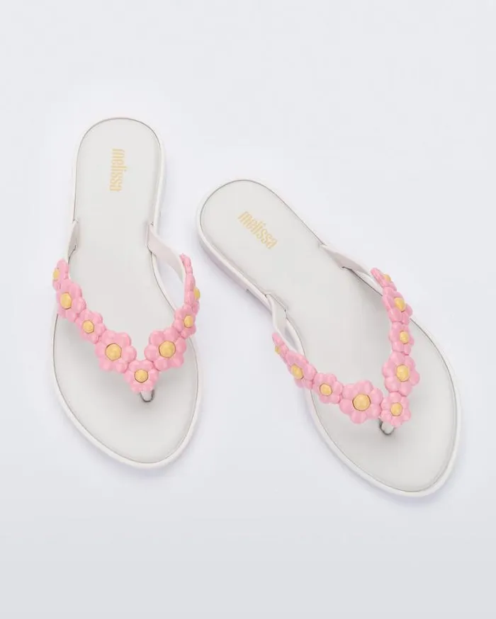 Flip Flops Women Melissa Flip Flop Spring Whitelilac