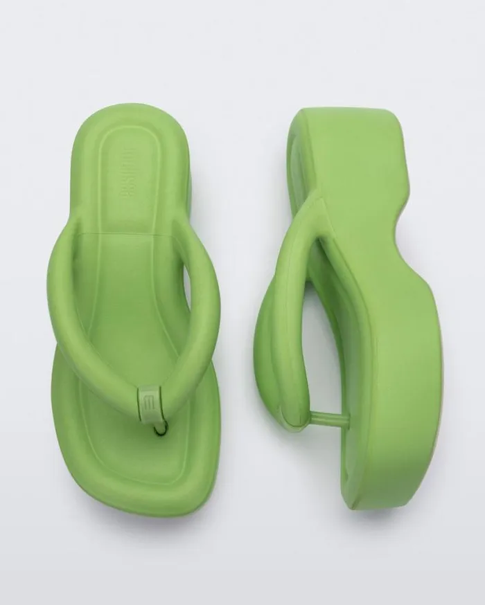 Flip Flops Women Melissa Free Platform Lime Green