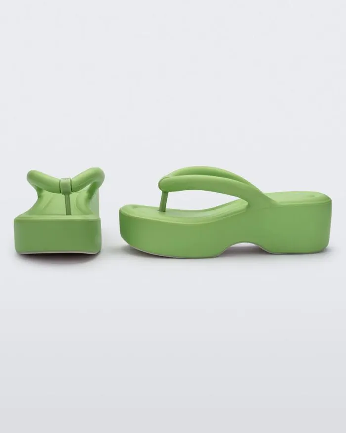 Flip Flops Women Melissa Free Platform Lime Green
