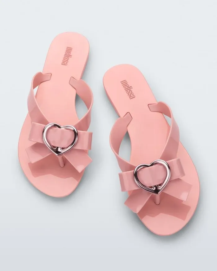 Flip Flops Women Melissa Harmonic Heart Pink