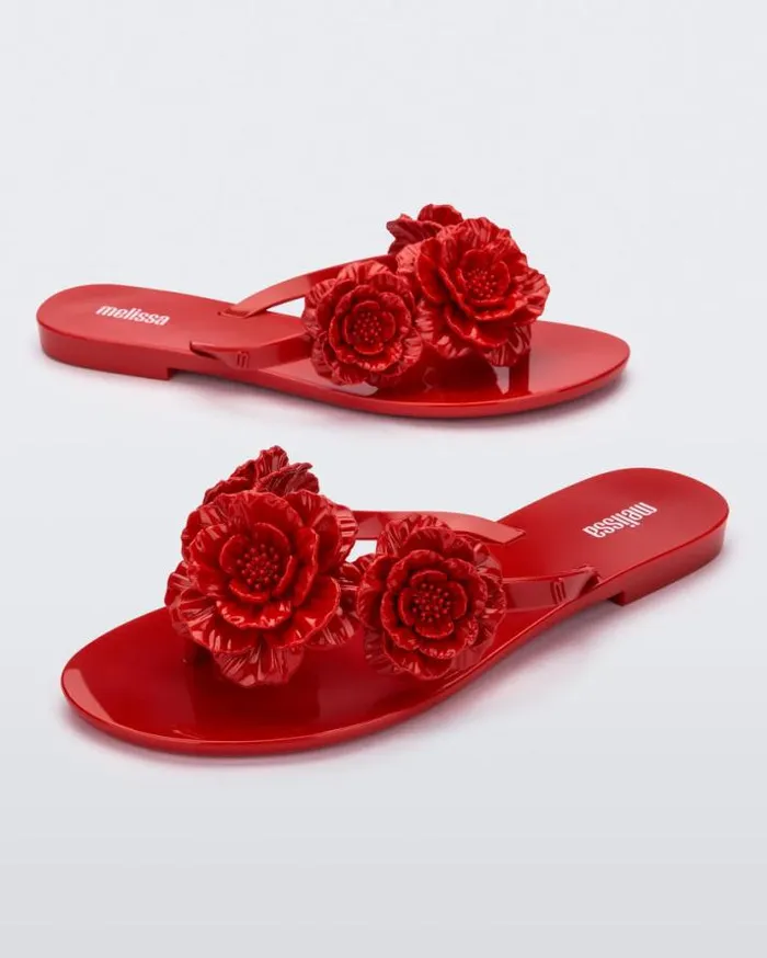 Flip Flops Women Melissa Harmonic Springtime Red