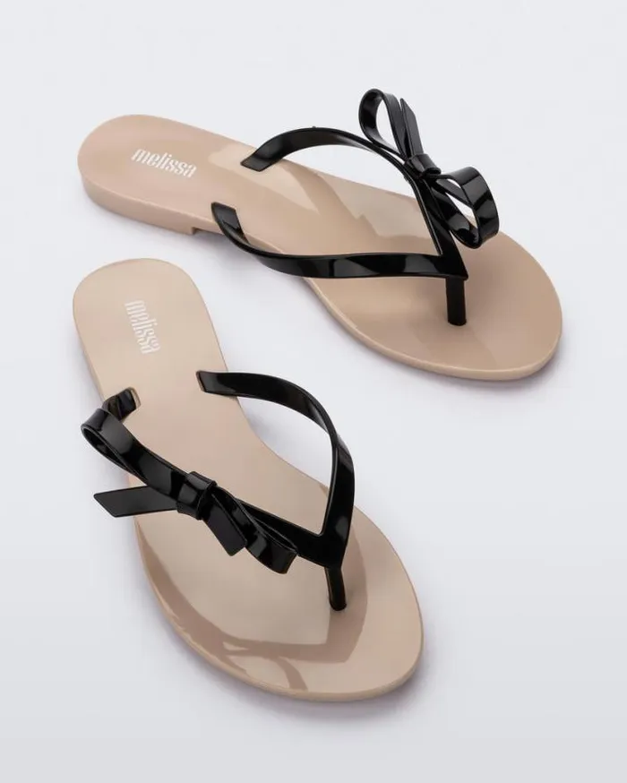 Flip Flops Women Melissa Harmonic Sweet Beigeblack