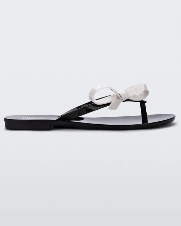 Flip Flops Women Melissa Harmonic Sweet Blackwhite