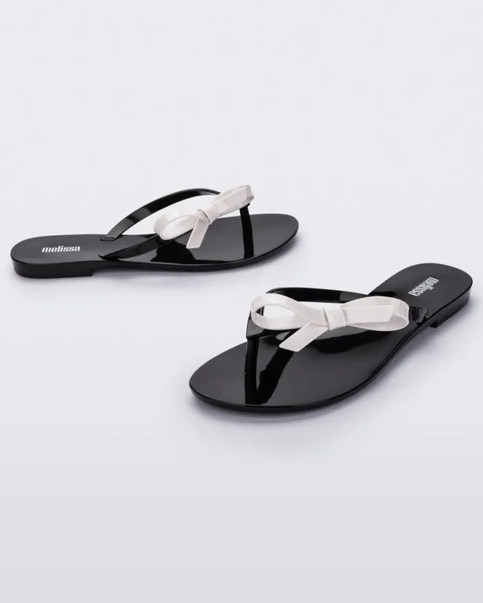 Flip Flops Women Melissa Harmonic Sweet Blackwhite