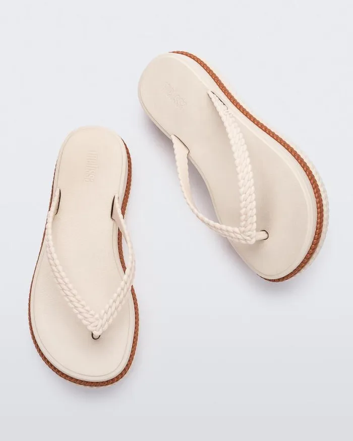 Flip Flops Women Melissa Leblon Beigebrown