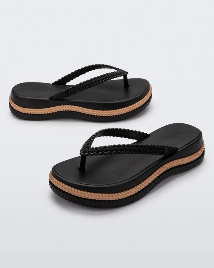 Flip Flops Women Melissa Leblon Blackbeige