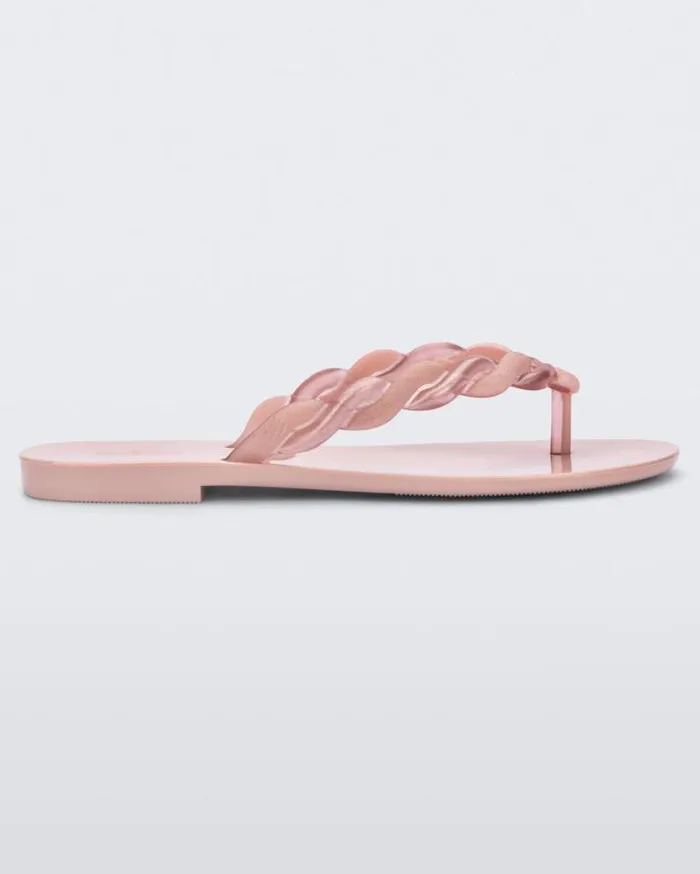 Flip Flops Women Melissa Louise Flip Flop Pinkpinkmetallic
