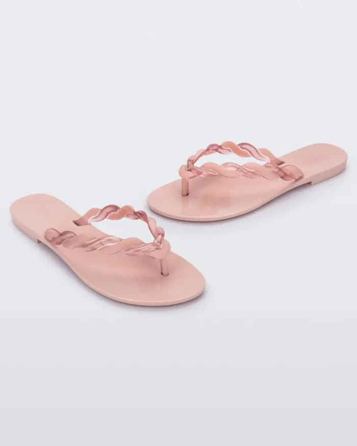 Flip Flops Women Melissa Louise Flip Flop Pinkpinkmetallic