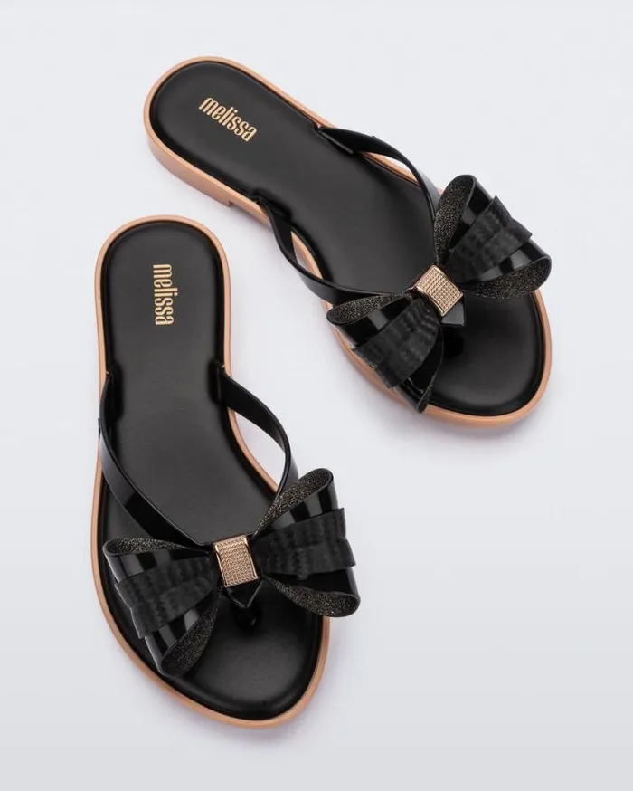 Flip Flops Women Melissa Slim Flip Flop Black