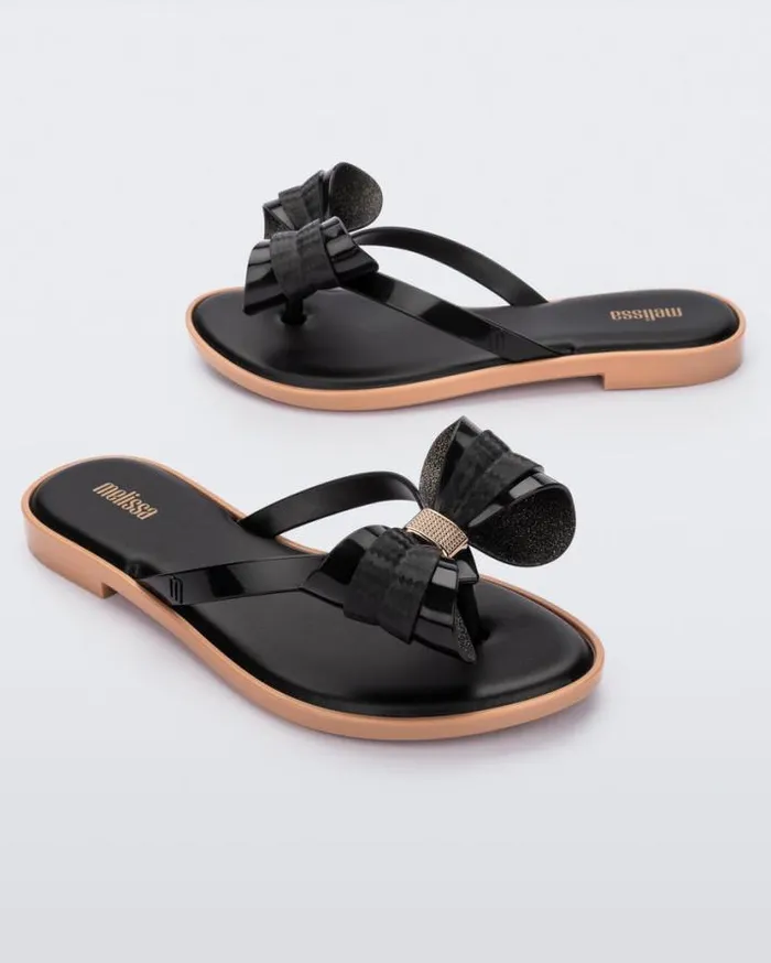 Flip Flops Women Melissa Slim Flip Flop Black