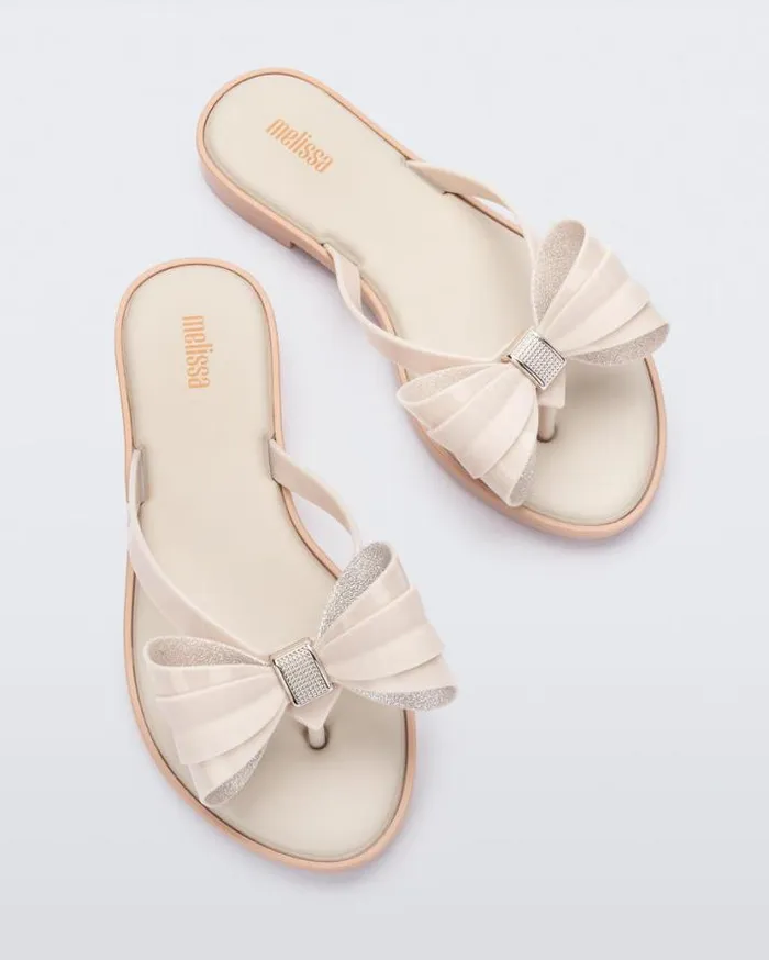 Flip Flops Women Melissa Slim Flip Flop Light Beige
