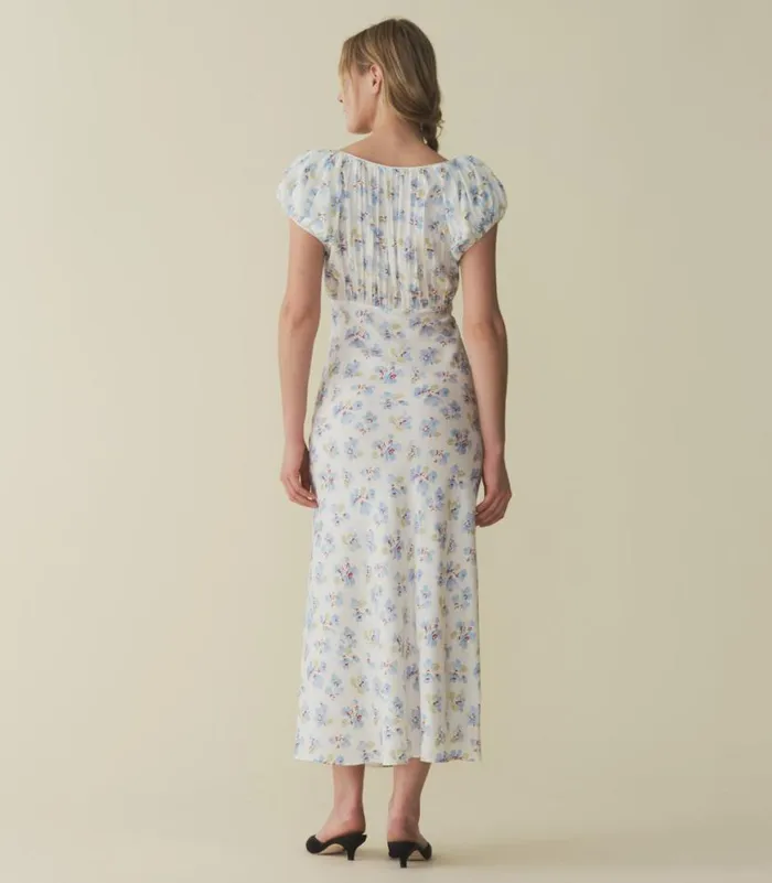 FLORENCIA DRESS Bleu Frolicking Floral Shop DEN Dresses
