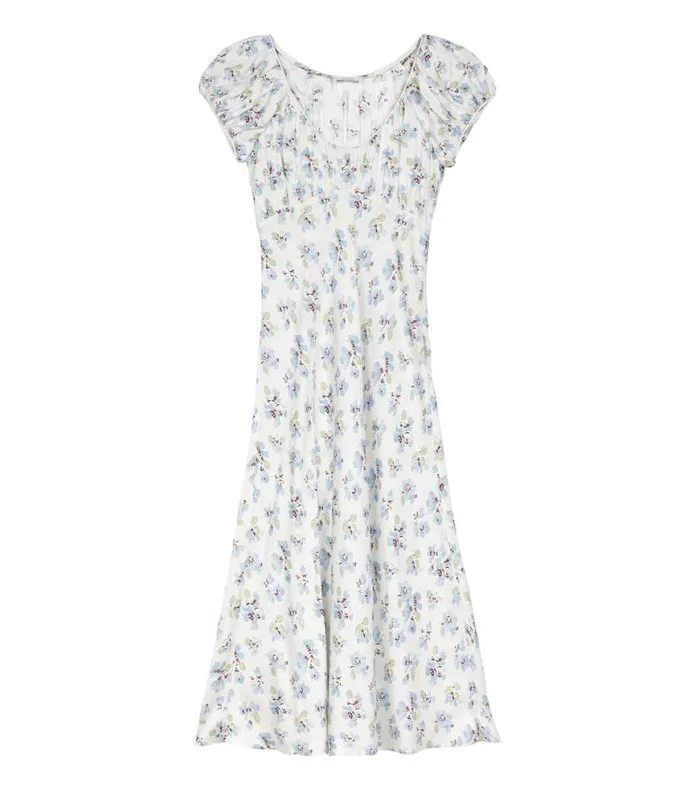 FLORENCIA DRESS Bleu Frolicking Floral Shop DEN Dresses