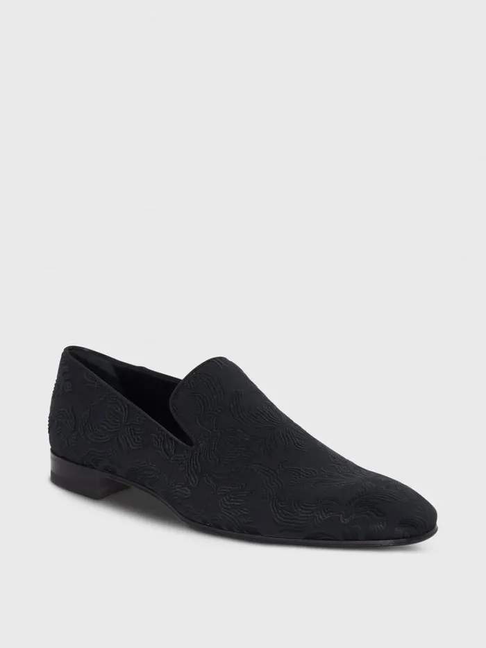 Formal Shop Mens Paul Stuart Harrier Brocade Formal SlipOn Black