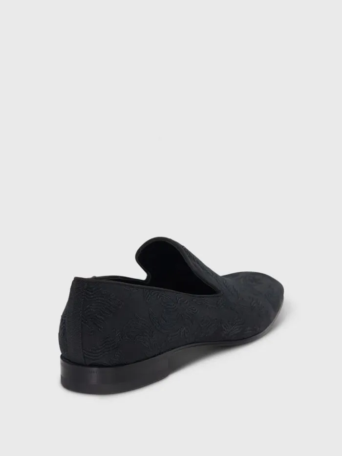 Formal Shop Mens Paul Stuart Harrier Brocade Formal SlipOn Black