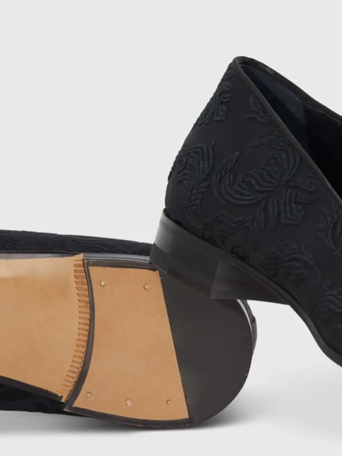 Formal Shop Mens Paul Stuart Harrier Brocade Formal SlipOn Black