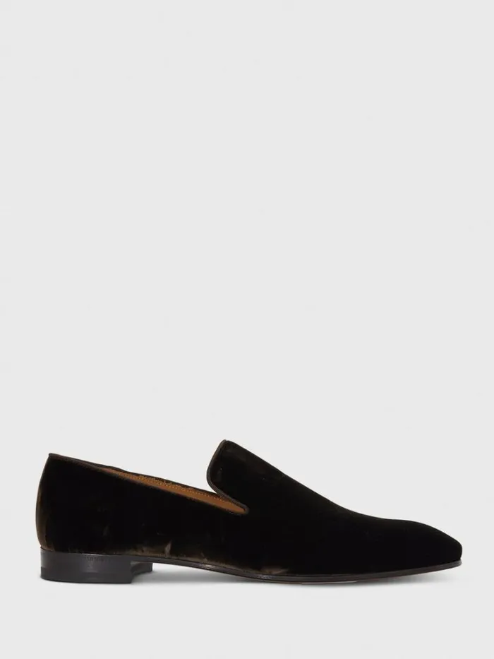 Formal Shop Mens Paul Stuart Harrier Velvet Formal SlipOn Brown