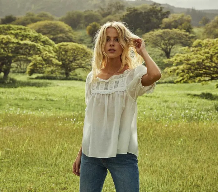 FRANCES TOP Salt Lace Shop DEN Tops