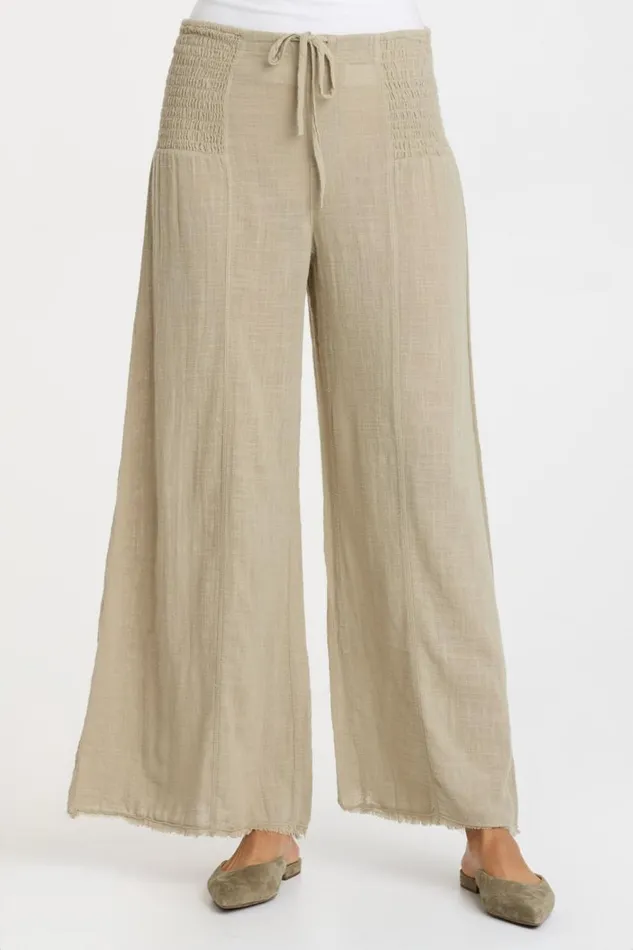Gauze Kaj Wide Leg Pastel Rosemary Clothing XCVI Pants