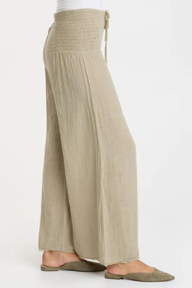 Gauze Kaj Wide Leg Pastel Rosemary Clothing XCVI Pants