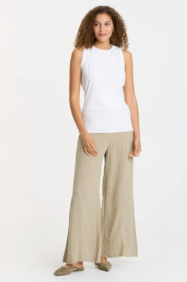 Gauze Kaj Wide Leg Pastel Rosemary Clothing XCVI Pants