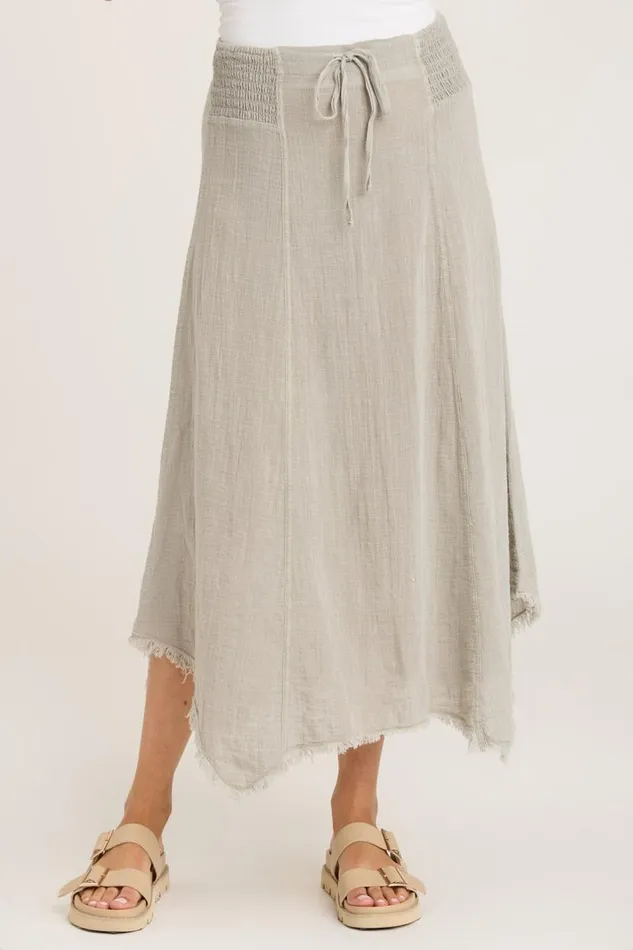Gauze Zuri Skirt Whitecap Pigment Clothing XCVI Skirts