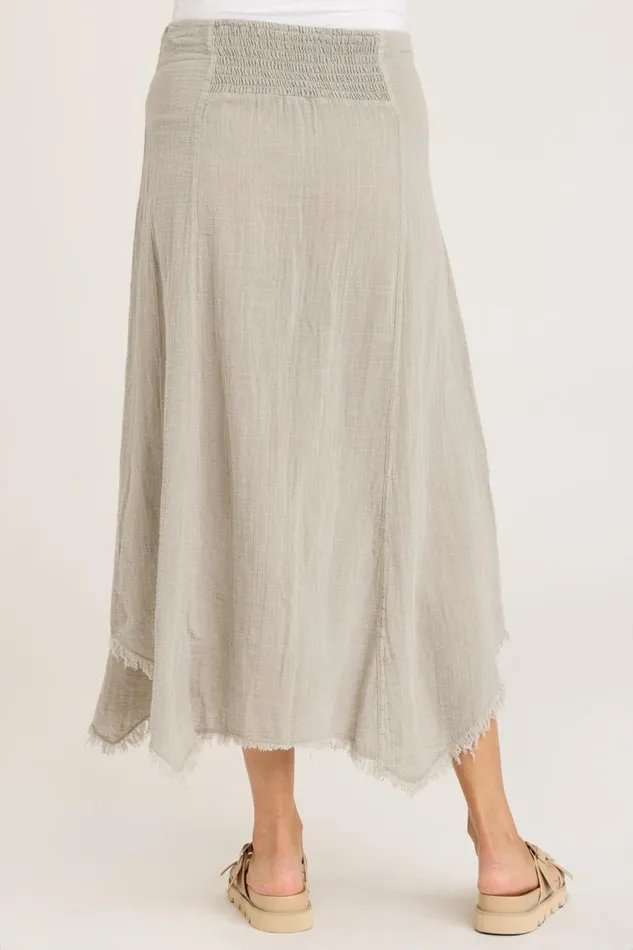 Gauze Zuri Skirt Whitecap Pigment Clothing XCVI Skirts