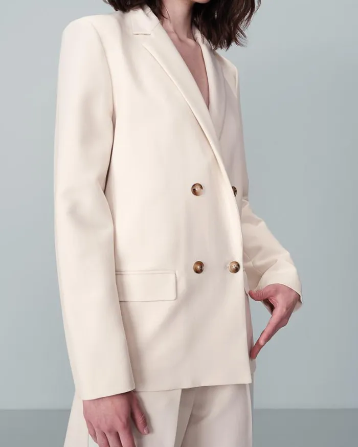 Grace and Mila Blazers BLAZER ECRU NOIX 8211 Shop