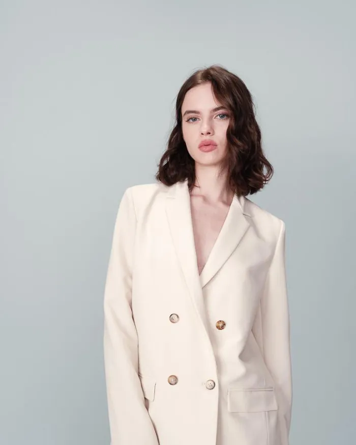 Grace and Mila Blazers BLAZER ECRU NOIX 8211 Shop