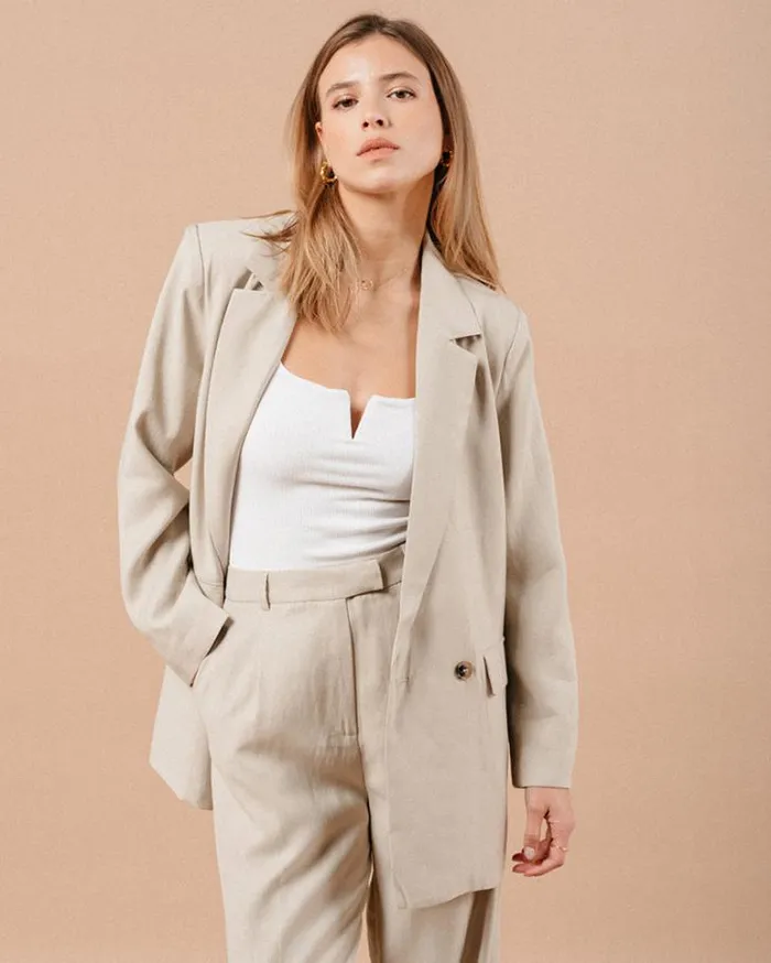 Grace and Mila Blazers JACKET BEIGE MALENE 8211 Shop