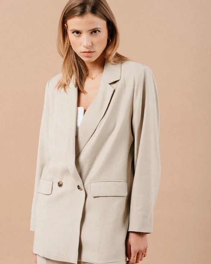 Grace and Mila Blazers JACKET BEIGE MALENE 8211 Shop