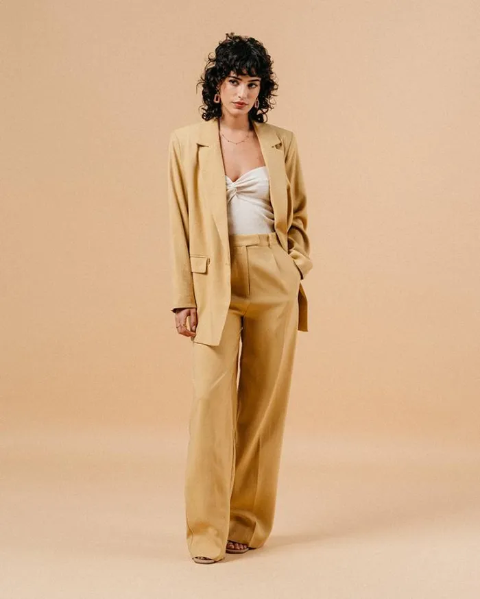 Grace and Mila Blazers JACKET OCRE MALENE 8211 Shop