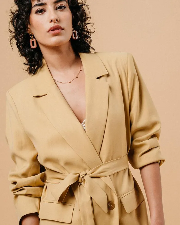 Grace and Mila Blazers JACKET OCRE MALENE 8211 Shop
