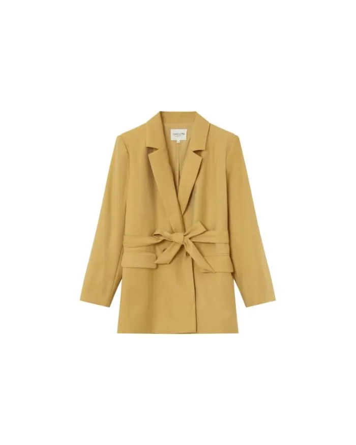 Grace and Mila Blazers JACKET OCRE MALENE 8211 Shop