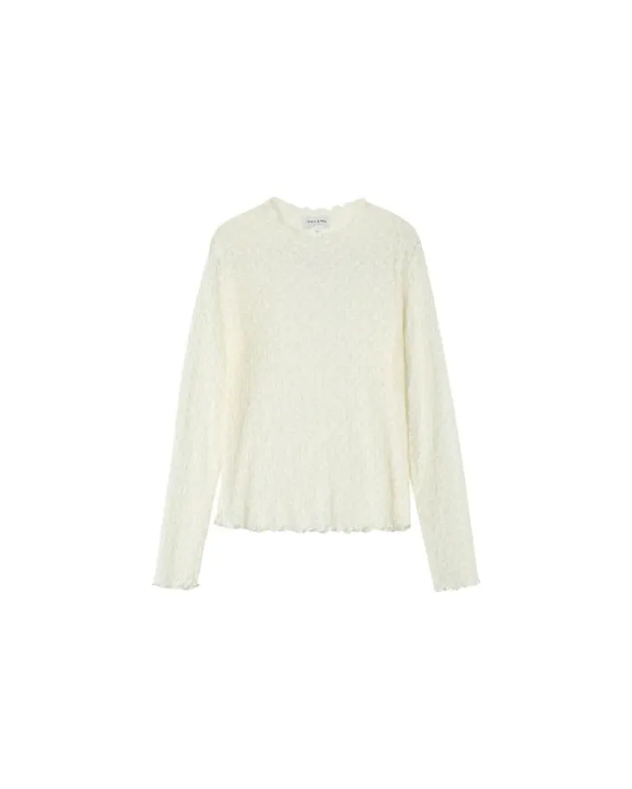 Grace and Mila Dressy Tops TEESHIRT ECRU NICOLE 8211 Shop