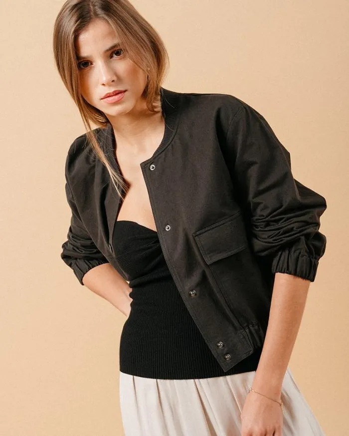 Grace and Mila Dressy Tops TOP NOIR MACARONI 8211 Shop