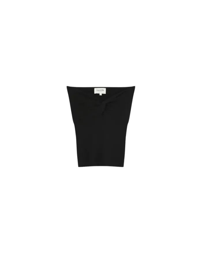 Grace and Mila Dressy Tops TOP NOIR MACARONI 8211 Shop