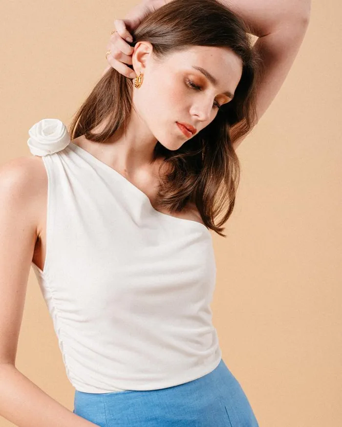 Grace and Mila Dressy Tops WOVEN TOP ECRU MYROSE 8211 Shop