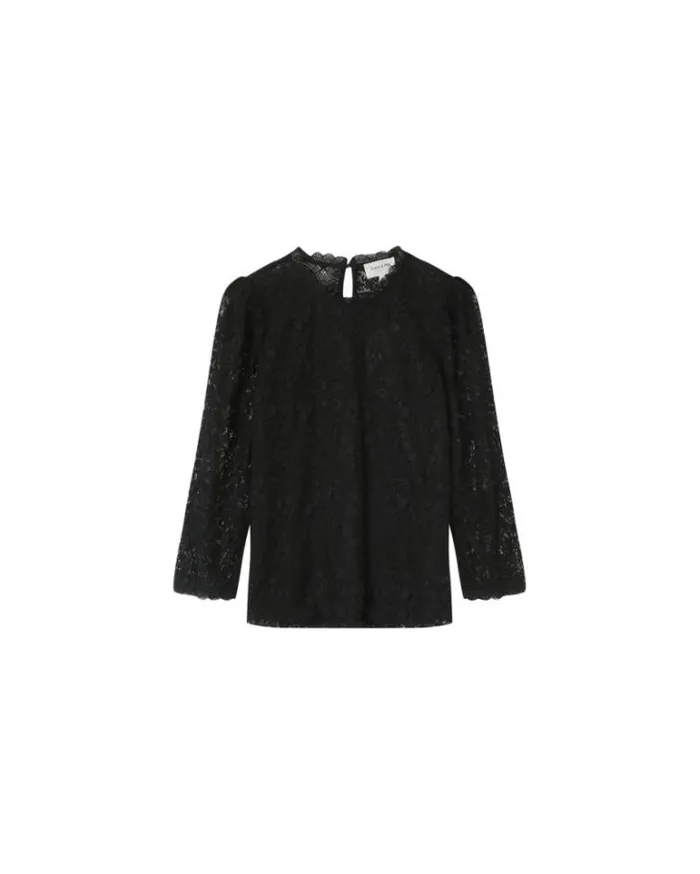 Grace and Mila Dressy Tops WOVEN TOP NOIR MAGNOLIA 8211 Shop