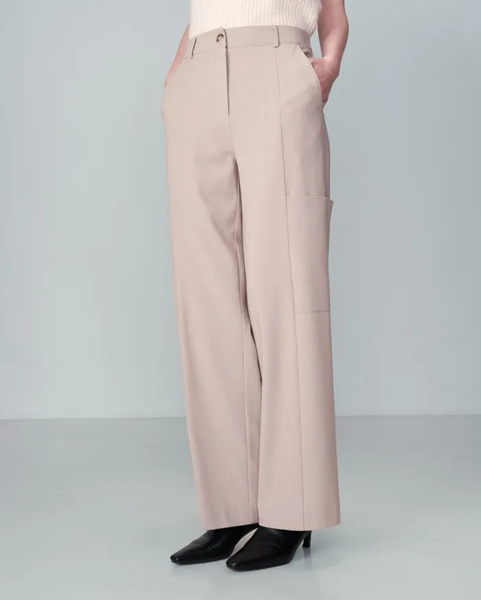 Grace and Mila Flowing Trousers TROUSERS BEIGE NOYOCO 8211 Shop
