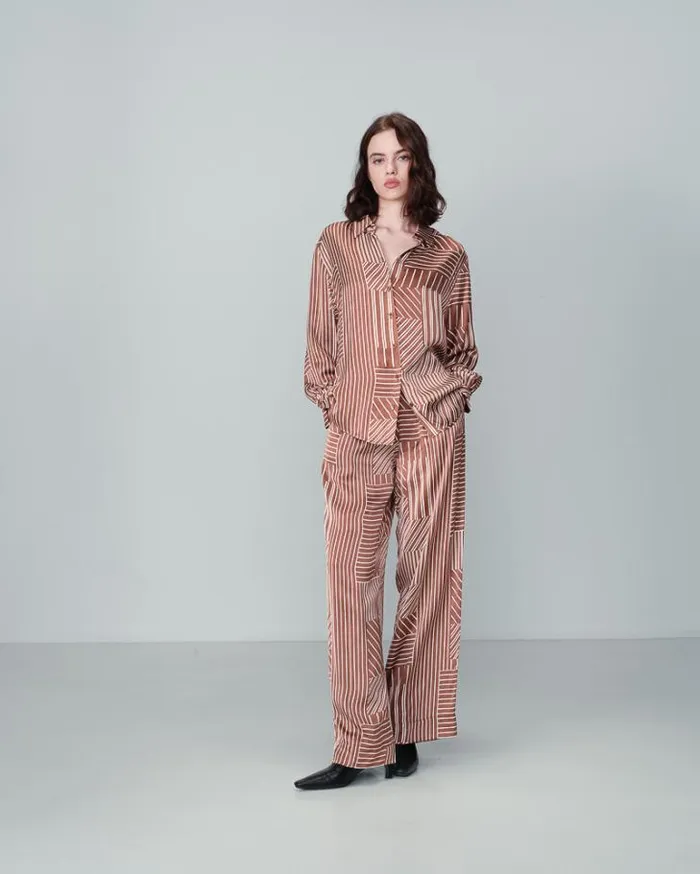 Grace and Mila Flowing Trousers TROUSERS CHOCOLAT NELSON 8211 Shop