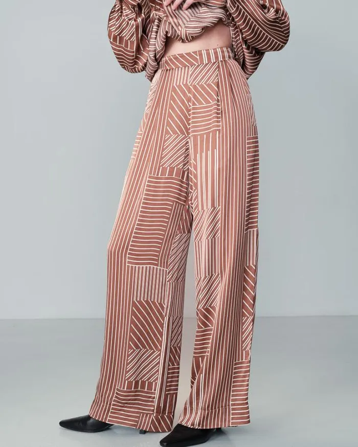 Grace and Mila Flowing Trousers TROUSERS CHOCOLAT NELSON 8211 Shop