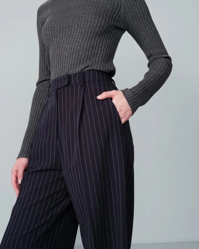 Grace and Mila Flowing Trousers TROUSERS MARINE NEVE 8211 Shop