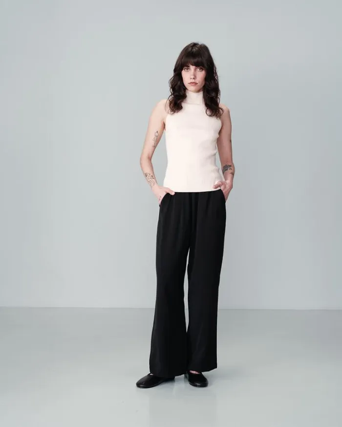 Grace and Mila Flowing Trousers TROUSERS NOIR NOBLESSE 8211 Shop